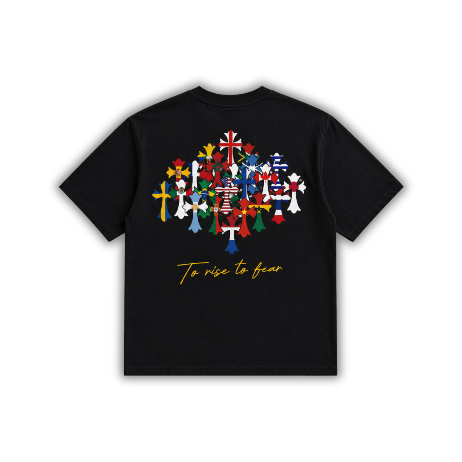 Black World Cross Tee