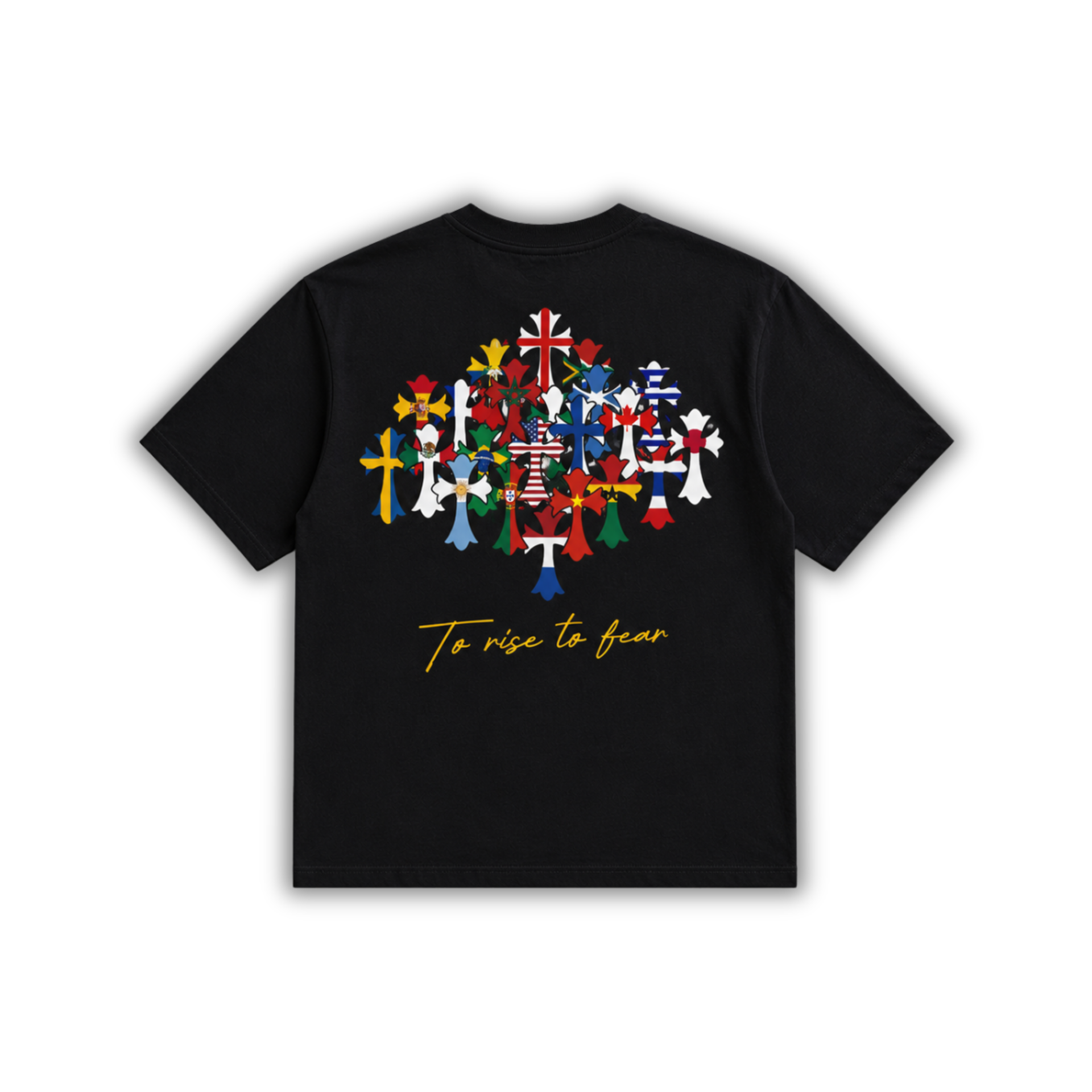 Black World Cross Tee