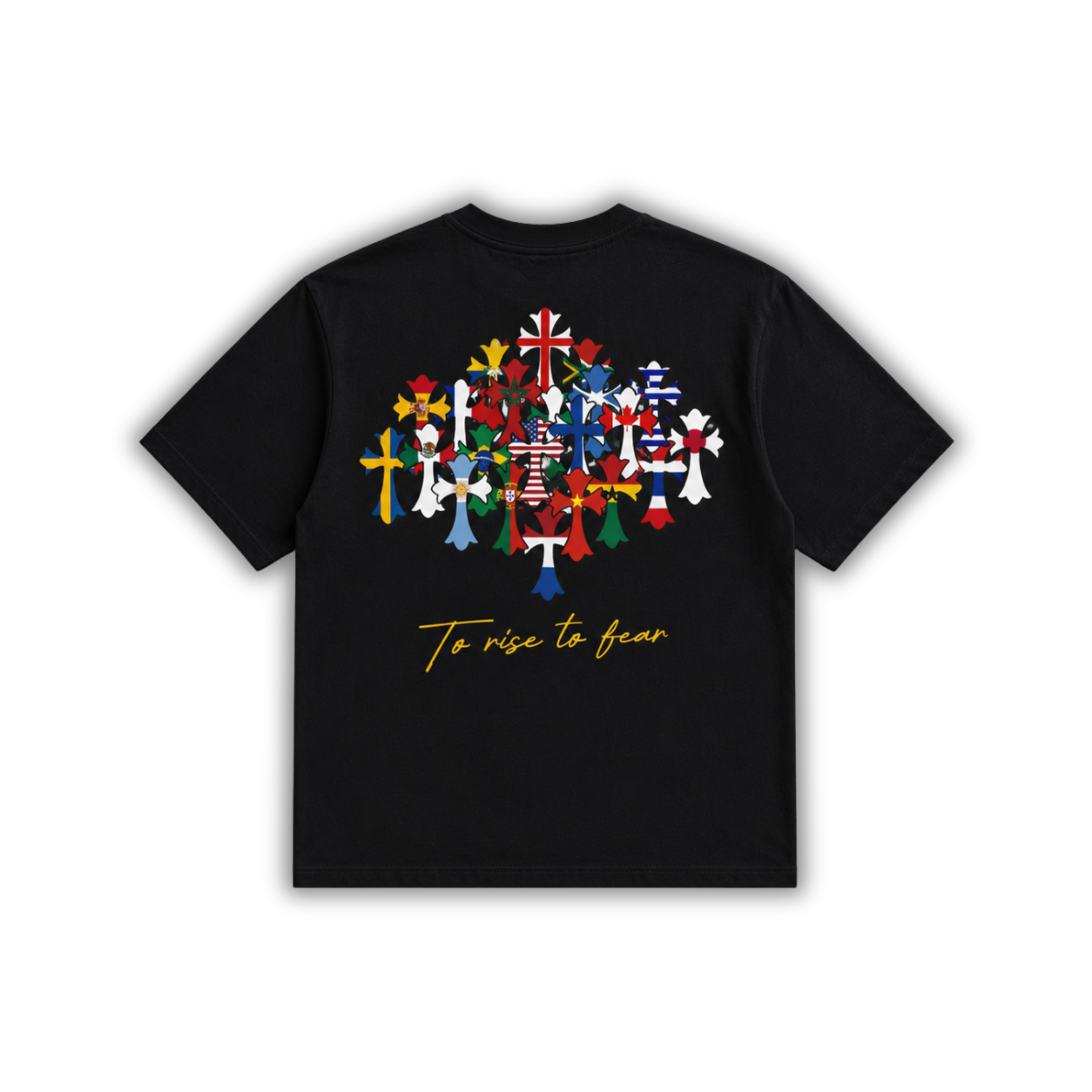 Black World Cross Tee