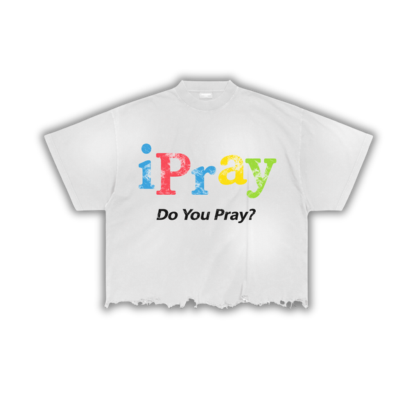White 'iPray' Tee