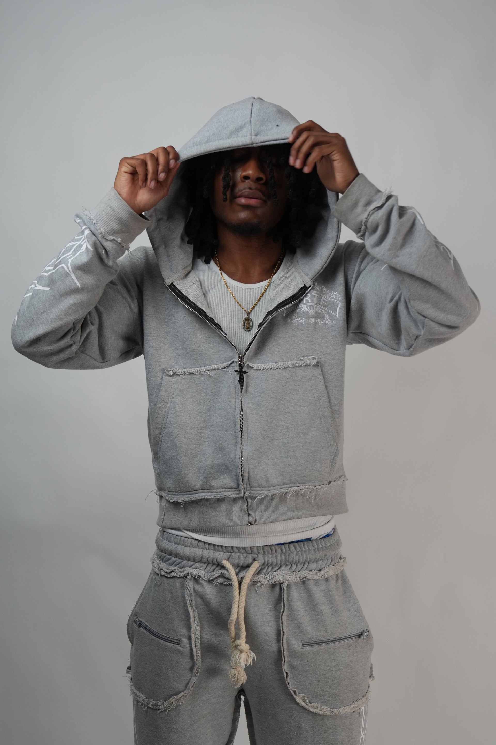 Grey Royal Flared Sweatsuit