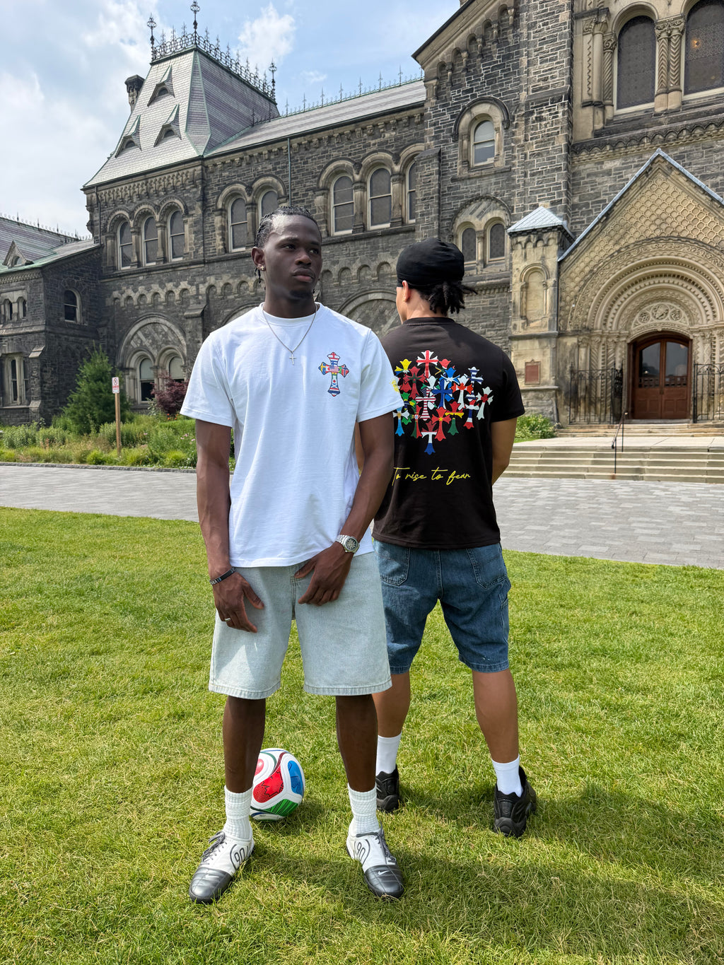 Black World Cross Tee