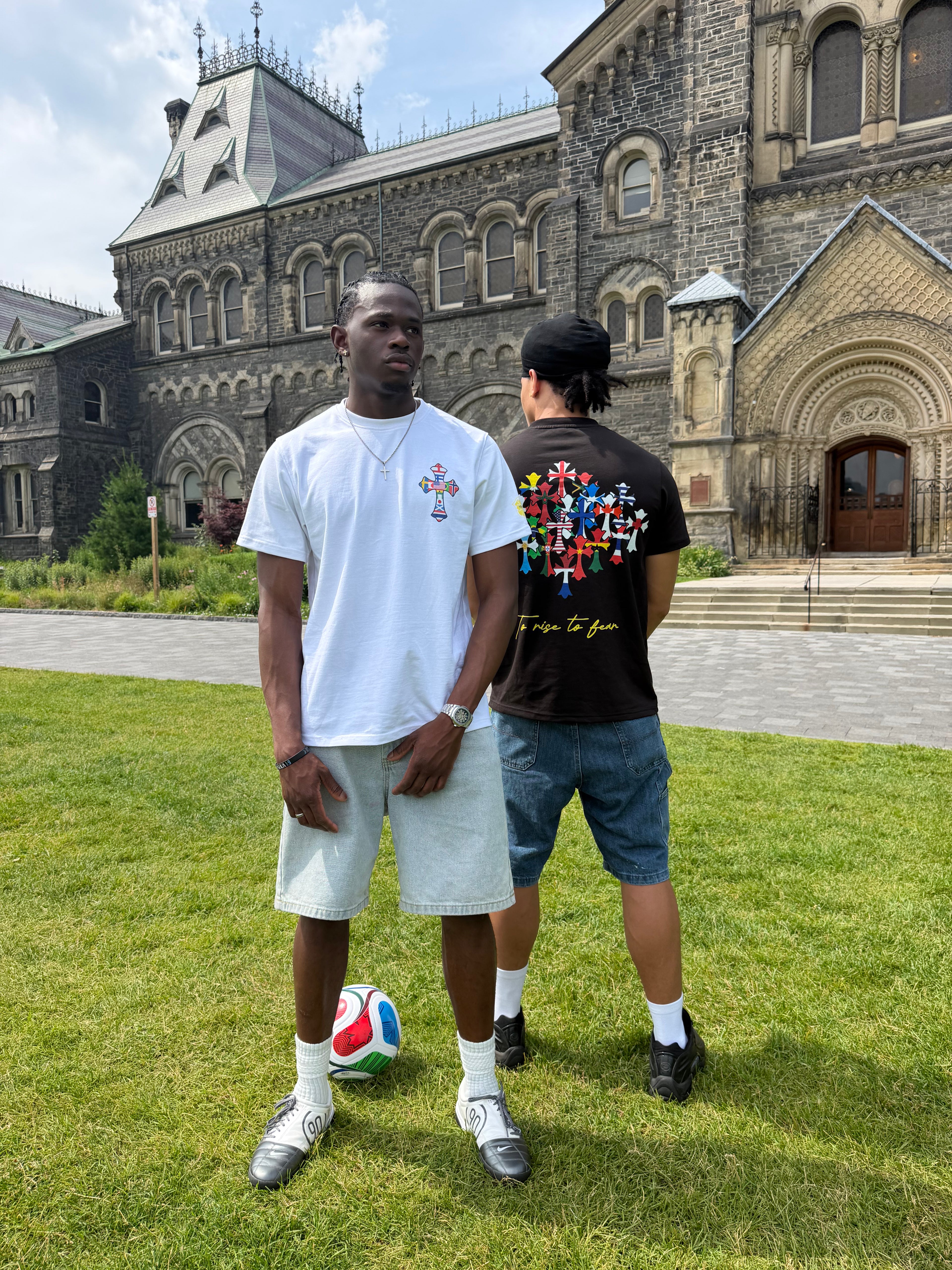 Black World Cross Tee