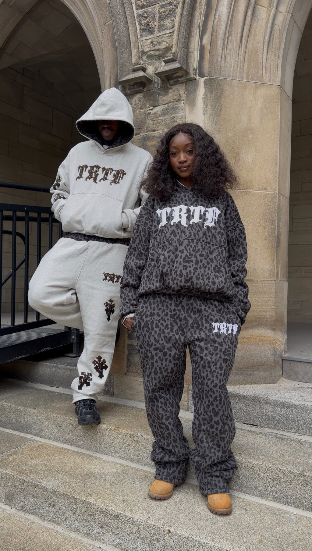 Reversible Leopard Print Hoodie