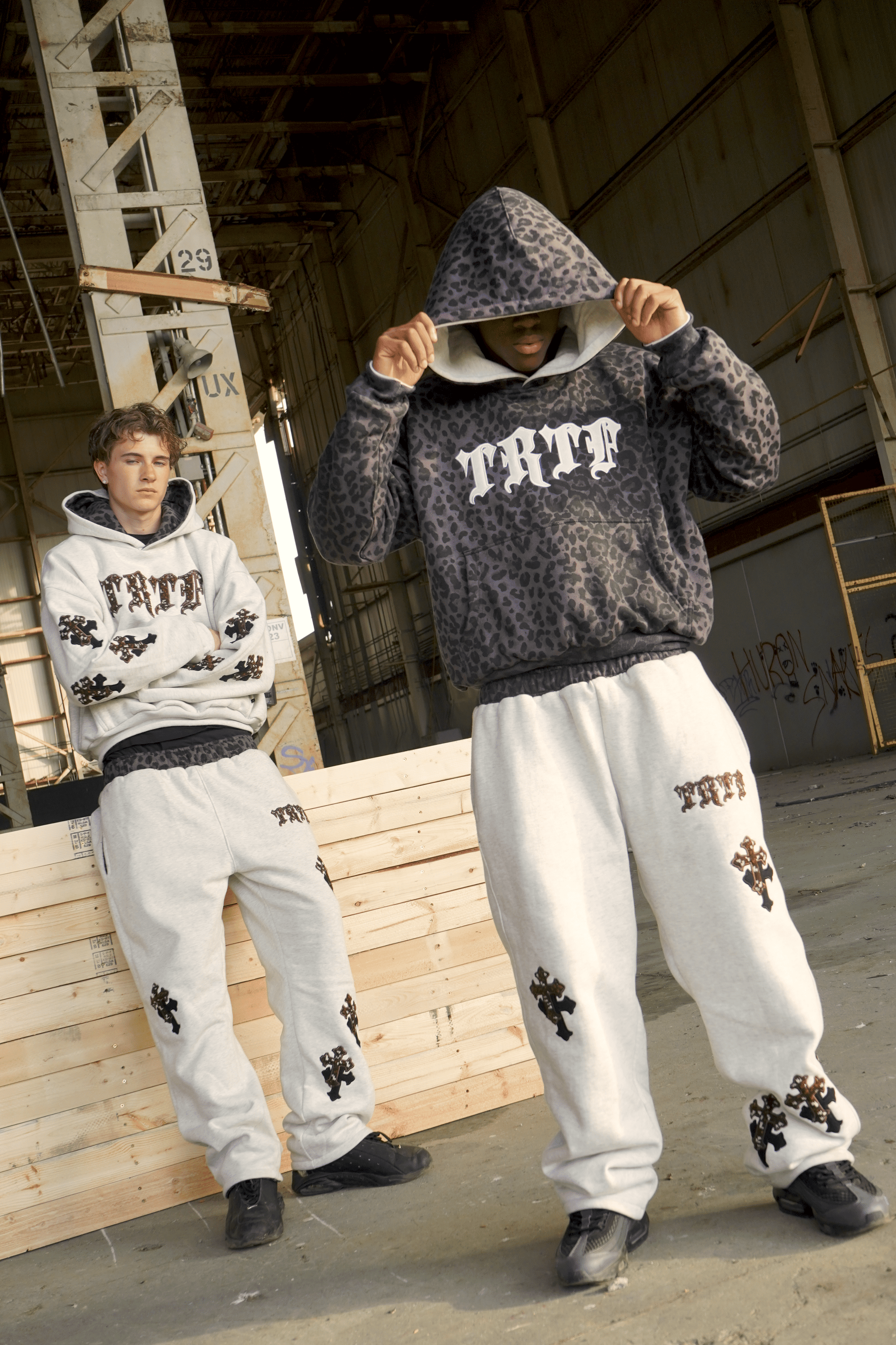Reversible Leopard Print Hoodie