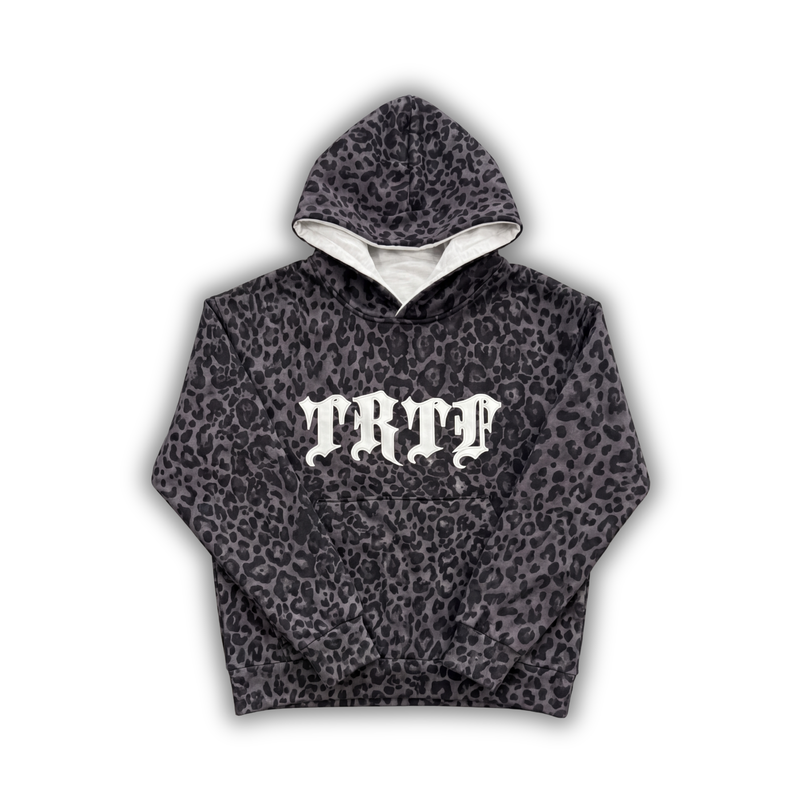 Reversible Leopard Print Hoodie