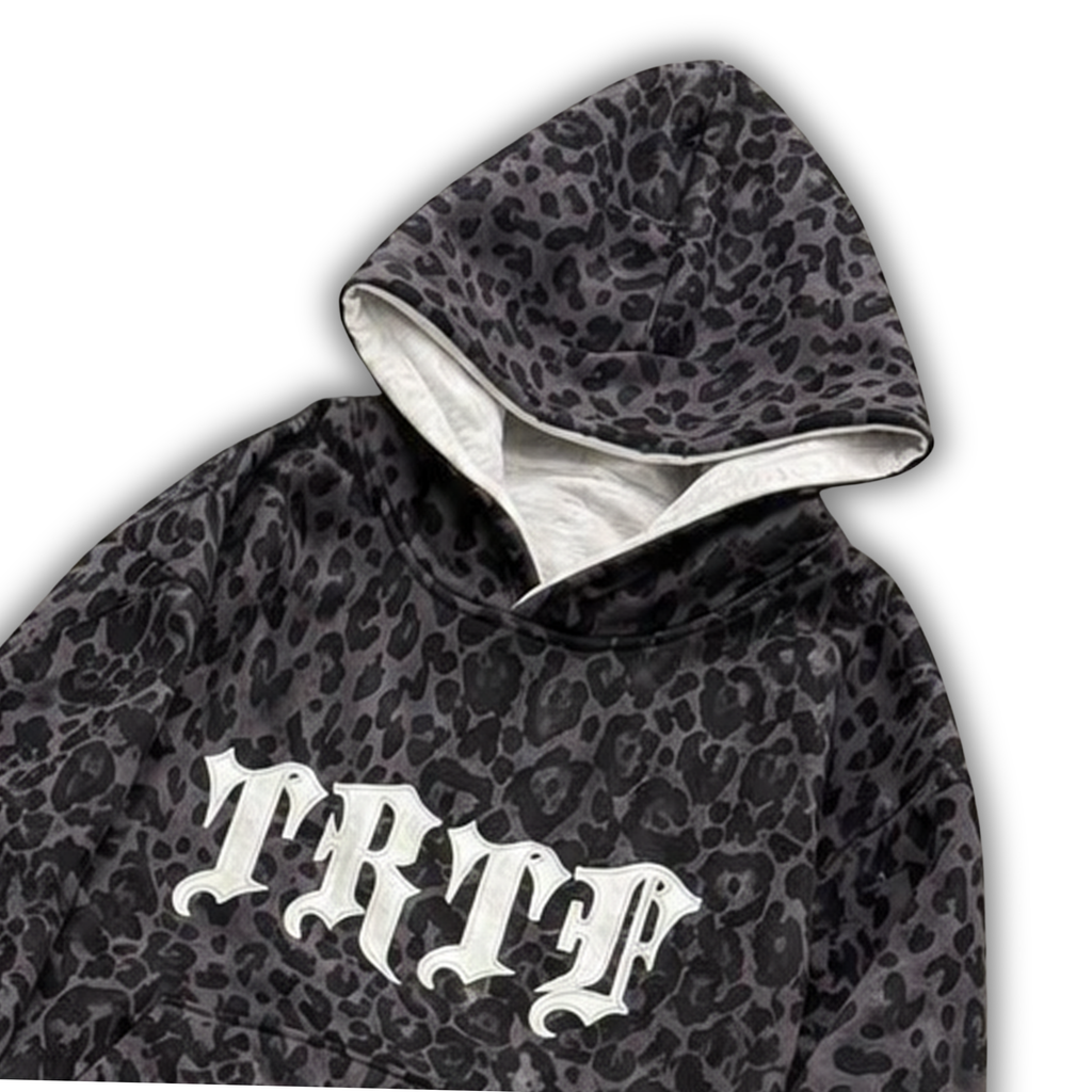 Reversible Leopard Print Hoodie