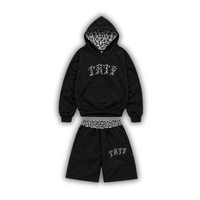 Reversible Snow Leopard Shorts Set